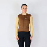 ES16 Supreme Langarmtrikot. Braun / Sand