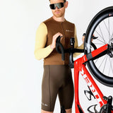 ES16 Supreme Langarmtrikot. Braun / Sand