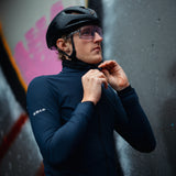 ES16 Langärmliges Supreme Fahrradfleece Unisex. Dunkelblau.