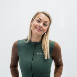 ES16 Supreme Langarmtrikot. Grün / Braun