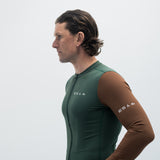 ES16 Supreme Langarmtrikot. Grün / Braun