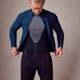 ES16 Langärmliges Supreme Fahrradfleece Unisex. Dunkelblau.