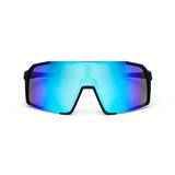 ES16 Enzo Brille. Schwarz mit eisblauer Linse. + 2 zusätzliche Linsen
