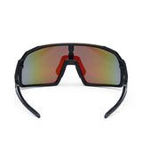 ES16 Enzo Brille. Schwarz mit eisblauer Linse. + 2 zusätzliche Linsen