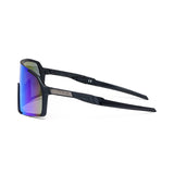 ES16 Enzo Brille. Schwarz mit eisblauer Linse. + 2 zusätzliche Linsen
