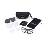 ES16 Enzo Fahrradbrille. Schwarz mit photochromatischer Linse. + 2 zusätzliche Gläser