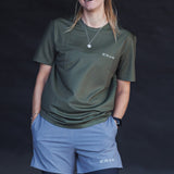 ES16 Basic-T-Shirt - Armeegrün.