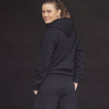 ES16 Lässiger Hoodie Schwarz