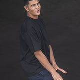 ES16 Oversize-T-Shirt Schwarz