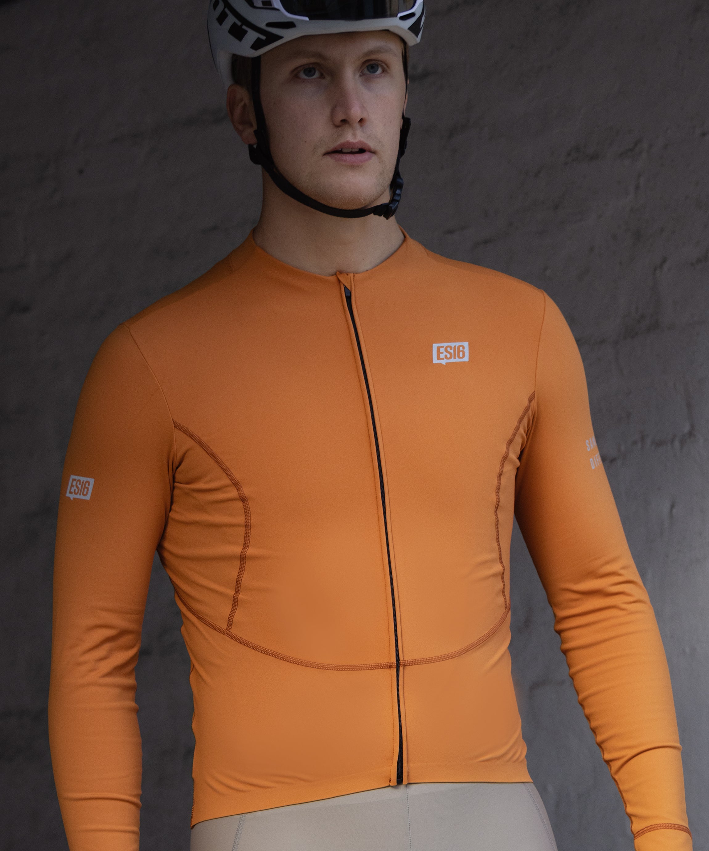ES16 Thermo-Fleece-Radtrikot. Brauner Zucker