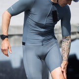 ES16 Fahrradtrikot Supreme. Grau Blau