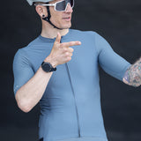 ES16 Fahrradtrikot Supreme. Grau Blau