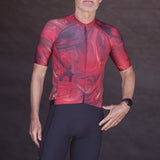 ES16 Razor-Radtrikot - Marble Rosso