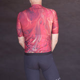ES16 Razor-Radtrikot - Marble Rosso