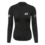 ES16 Thermo-Fleece-Fahrradtrikot. Schwarz