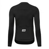 ES16 Thermo-Fleece-Radtrikot. Schwarz