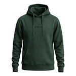 Lässiger Hoodie in Flaschengrün