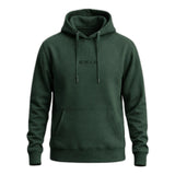 Lässiger Hoodie in Flaschengrün