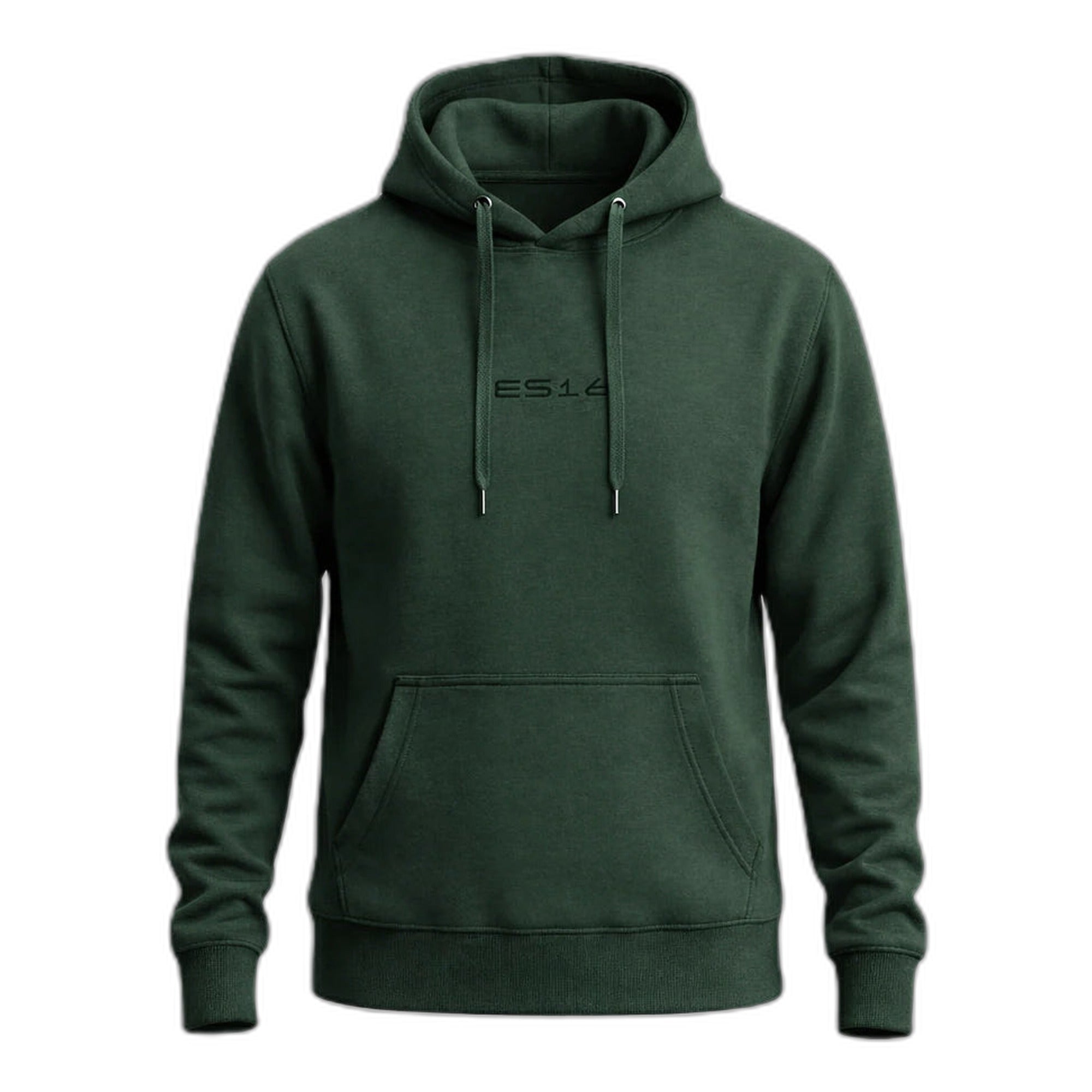 Lässiger Hoodie in Flaschengrün