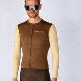 ES16 Supreme Langarmtrikot. Braun / Sand