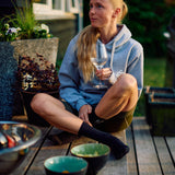 ES16 Mode-Hoodie. Oxford-Grau. 100 % Bio-Baumwolle