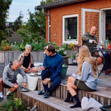 ES16 Mode-Hoodie. Oxford-Grau. 100 % Bio-Baumwolle