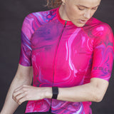 ES16 Razor Radtrikot - Marble Pink