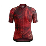 ES16 Razor-Radtrikot - Marble Rosso