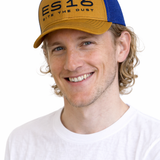 ES16 Cap Keksfarbe + blaues Mesh