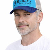ES16 Cap Blue blau+Birch farbiges Mesh