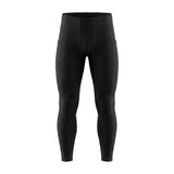 Lange Lauftights mit Taschen - Soft Element Black