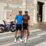 ES16 Radtrikot Streifen. Hellblau