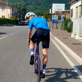 ES16 Radtrikot Streifen. Hellblau