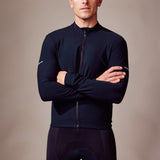 ES16 Langarm-Radsport-Fleece Supreme. Schwarz