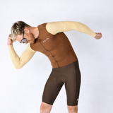 ES16 Supreme Langarmtrikot. Braun / Sand