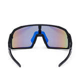 ES16 Enzo Fahrradbrille. Schwarz mit goldener Linse.