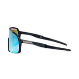 ES16 Enzo Fahrradbrille. Schwarz mit goldener Linse.