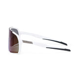 ES16 Enzo Fahrradbrille. Weiß mit blauer Linse.