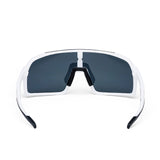 ES16 Enzo Fahrradbrille. Weiß mit grauer polarisierter Linse.