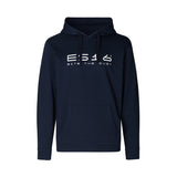 ES16 Mode-Hoodie. Blaue Marine. 100 % Bio-Baumwolle